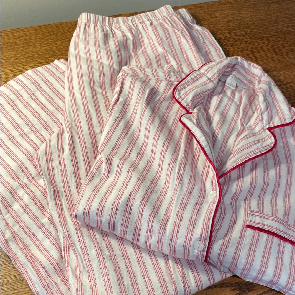 Charter Club Red and White Striped Women’s Pajama Set